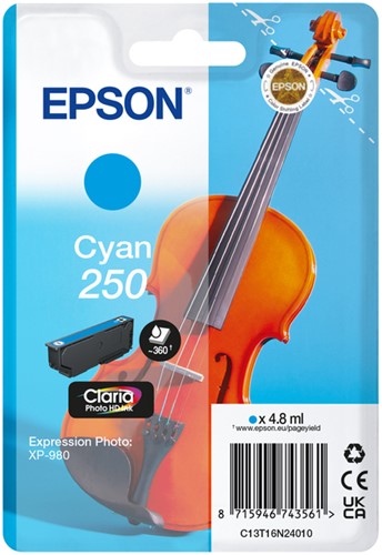 Inktcartridge Epson 250 T16N24 blauw 1 Stuk