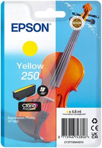 Inktcartridge Epson 250 T16N44 geel 1 Stuk