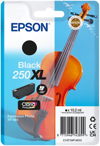 Inktcartridge Epson 250XL T16P14 zwart 1 Stuk