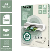 Lamineerhoes Fellowes A5 light gerecycled mat 100 Stuk-2
