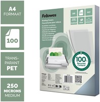 Voorblad Fellowes A4 PET 250micron 100 Stuk-2