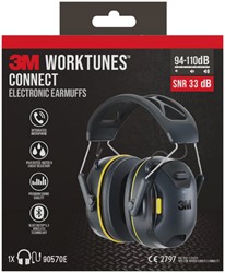 Oorkap 3M WorkTunes Connect Bluetooth zwart 1 Stuk