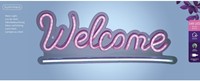 Ledbord Lumineo indoor USB Neon Welcome 1 Stuk
