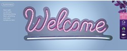 Ledbord Lumineo indoor USB Neon Welcome 1 Stuk
