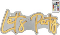 Ledbord Lumineo indoor USB Neon Let's Party 1 Stuk-2