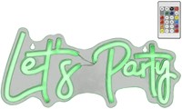 Ledbord Lumineo indoor USB Neon Let's Party 1 Stuk-1