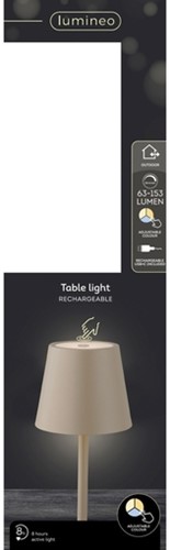 Tafellamp Lumineo led oplaadbaar steady buiten br 1 Stuk-2