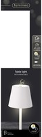 Tafellamp Lumineo led oplaadbaar steady buiten wit 1 Stuk-2