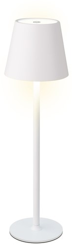 Tafellamp Lumineo led oplaadbaar steady binnen wit 1 Stuk
