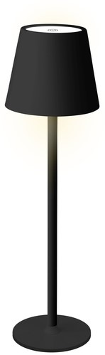 Tafellamp Lumineo led oplaadbaar steady binnen zw 1 Stuk