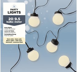 Partylight Lumineo led outdoor 20 bollen 950cm warm wit