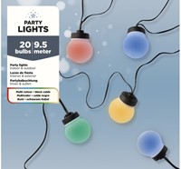 Partylight Lumineo led 20 bollen 950cm assorti 1 Stuk