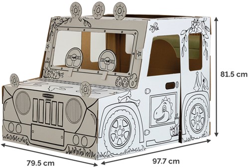 Kartonnen dinosaurustruck XL Bankers Box Play 1 Stuk-2