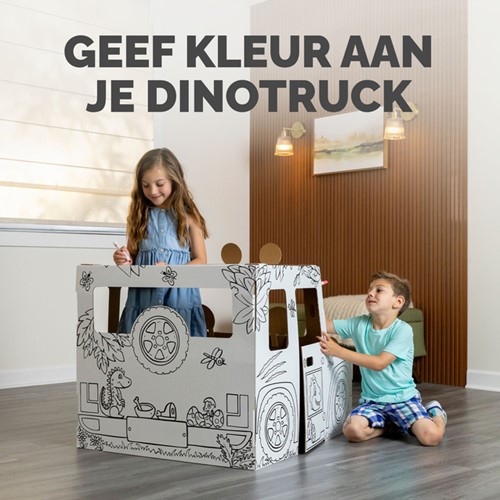 Kartonnen dinosaurustruck XL Bankers Box Play 1 Stuk-3