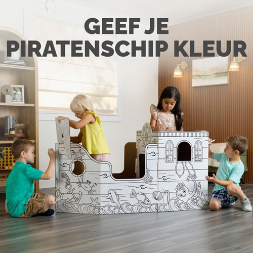 Kartonnen piratenschip XL Bankers Box Play 1 Stuk-1