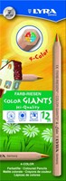 Kleurpotlood LYRA Color Giants Nature vierkleurig 12 Stuk