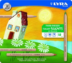 Kleurpotlood LYRA Color Giants Nature 18 kleuren 18 Stuk