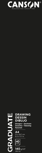 Schetsboek Canson Graduate 20vel 140gr A4 wit 1 Stuk