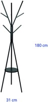 Kapstok MAUL Avalon staand 180cm zwart 1 Stuk-3