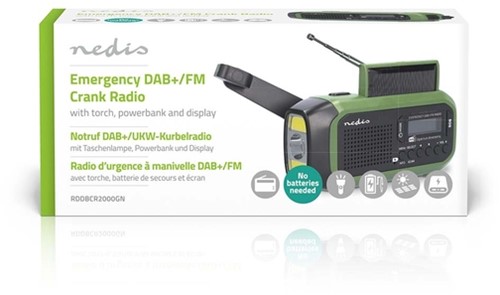 Noodradio Nedis DAB+ FM zonnepaneel 1 Stuk-5