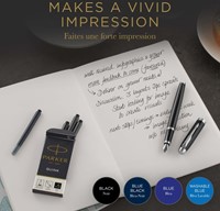 Inktpatroon Parker Quink uitwasbaar blauw 5 stuks 5 Stuk-2