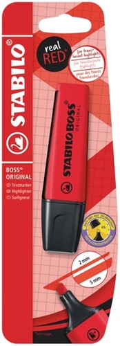 Markeerstift STABILO Boss 70/48 echt rood blst à 1 1 Stuk