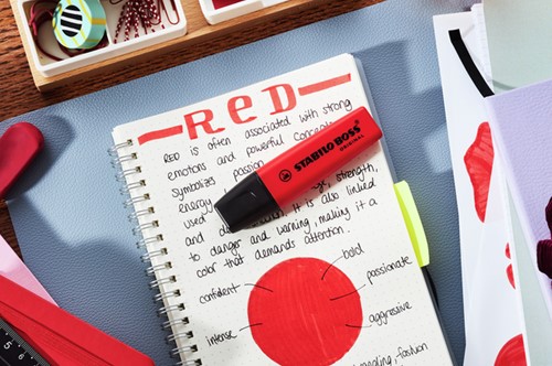 Markeerstift STABILO Boss 70/48 echt rood blst à 1 1 Stuk-3