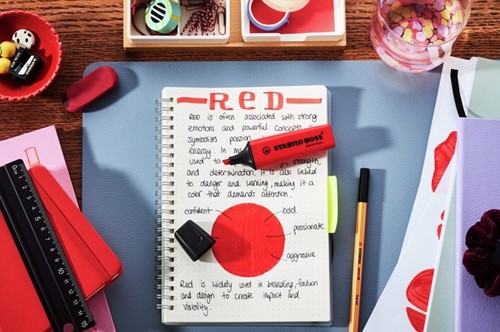 Markeerstift STABILO Boss 70/48 echt rood 1 Stuk-2