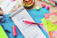 Vulpen STABILO Easybuddy M neon roze blister à 1st 1 Stuk-1