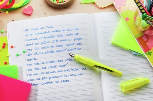 Vulpen STABILO Easybuddy M neon geel blister à 1st 1 Stuk-1