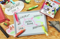 Whiteboardpotlood STABILO MARKdry 4st neon kleuren 6 Stuk-3