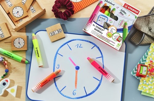 Whiteboardpotlood STABILO MARKdry 4st neon kleuren 6 Stuk-2