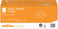 Handdoek Satino PT3 HiCycle c-vouw 2-laags 250x320mm 24x128 vel wit 278530-2