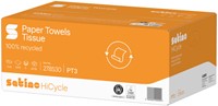 Handdoek Satino PT3 HiCycle c-vouw 2-laags 250x320mm 24x128 vel wit 278530-3