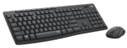 Toetsenbord en muis Logitech MK295 qwerty grafiet 1 Stuk