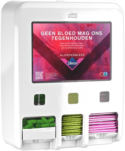Dameshygiënedispenser Tork P1 P2 P3 wit 564050 1 Stuk-1
