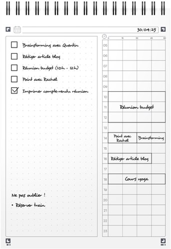 Task Manager Oxford dagplanner A5 70 vel blauw 1 Stuk-2
