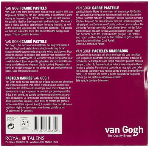 Pastelkrijt Talens Van Gogh Carre 24 kleuren 24 Stuk-3