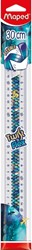 Liniaal Maped Twist n Flex Dragon 30cm blauw 1 Stuk