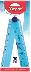 Liniaal Maped Arctic Vibes 30cm opvouwbaar blauw 1 Stuk