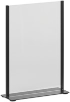 Kaarthouder Europel zwart metaal met acryl bord A4 1 Stuk