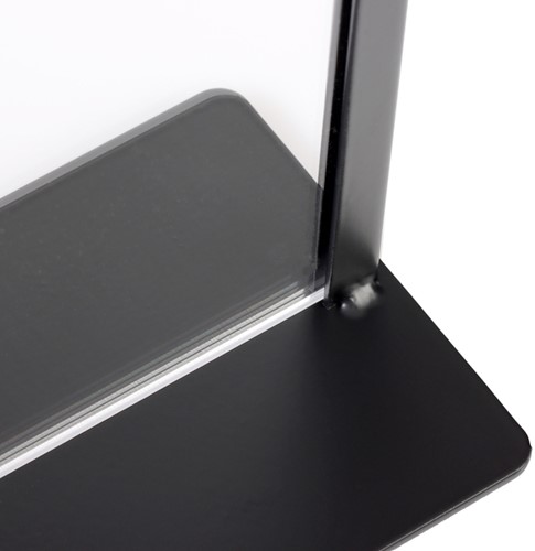 Kaarthouder Europel zwart metaal met acryl bord A4 1 Stuk-4