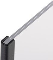 Kaarthouder Europel zwart metaal met acryl bord A5 1 Stuk-5