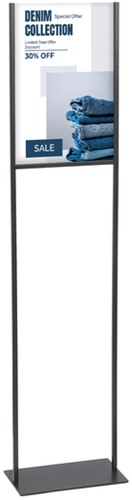 Infostandaard Europel metaal met acryl bord A3 zwart-1