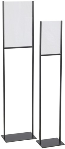 Infostandaard Europel metaal met acryl bord A3 zwart-2