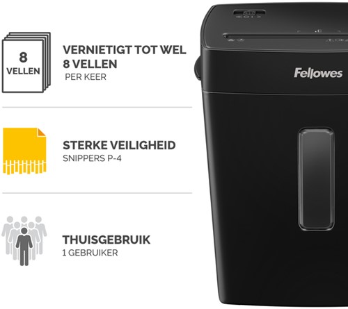 Papiervernietiger Fellowes P-42C 4x34mm 1 Stuk-2