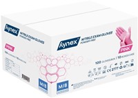 Handschoen Hynex nitril M roze 3.5gr 100 stuks 100 Stuk-3