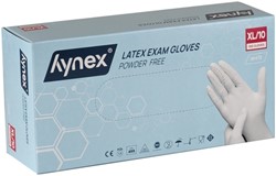 Handschoen Hynex latex XL wit 5gr 100 stuks 100 Stuk