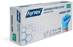 Handschoen Hynex nitril S blauw 5gr 100 stuks 100 Stuk