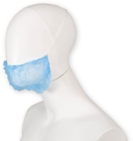 Baardnet Hynex non-woven blauw pp 100 stuks 100 Stuk-2